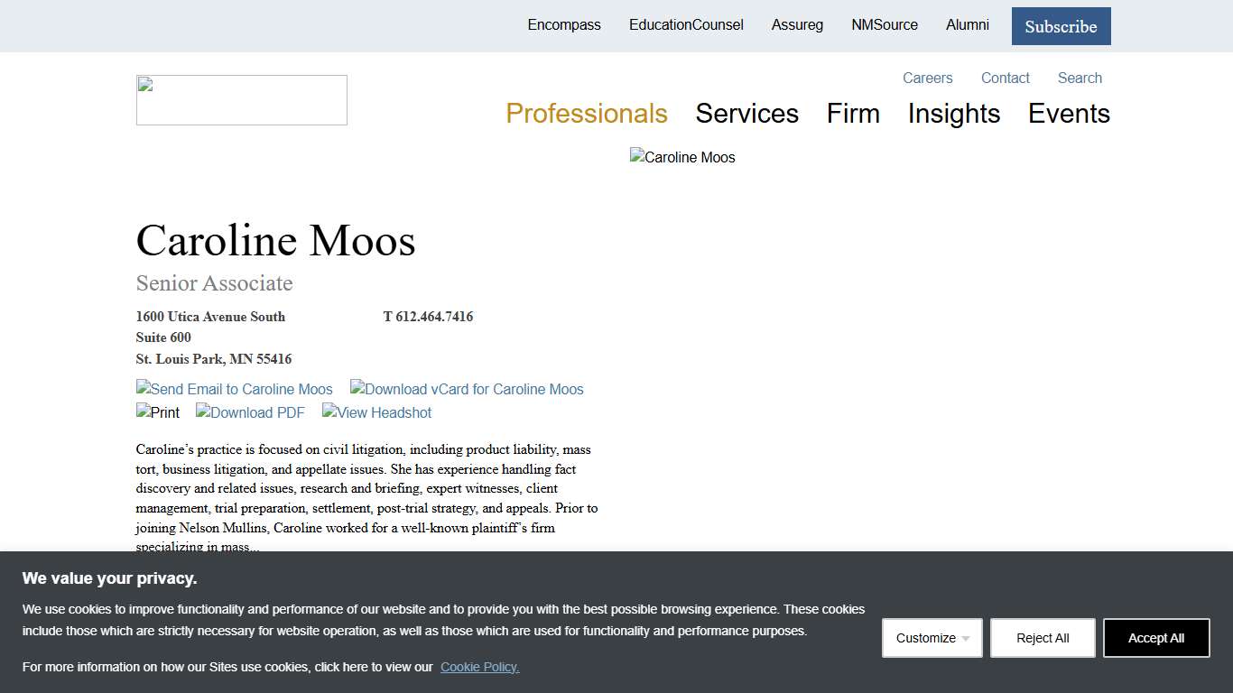 Nelson Mullins - Caroline Moos