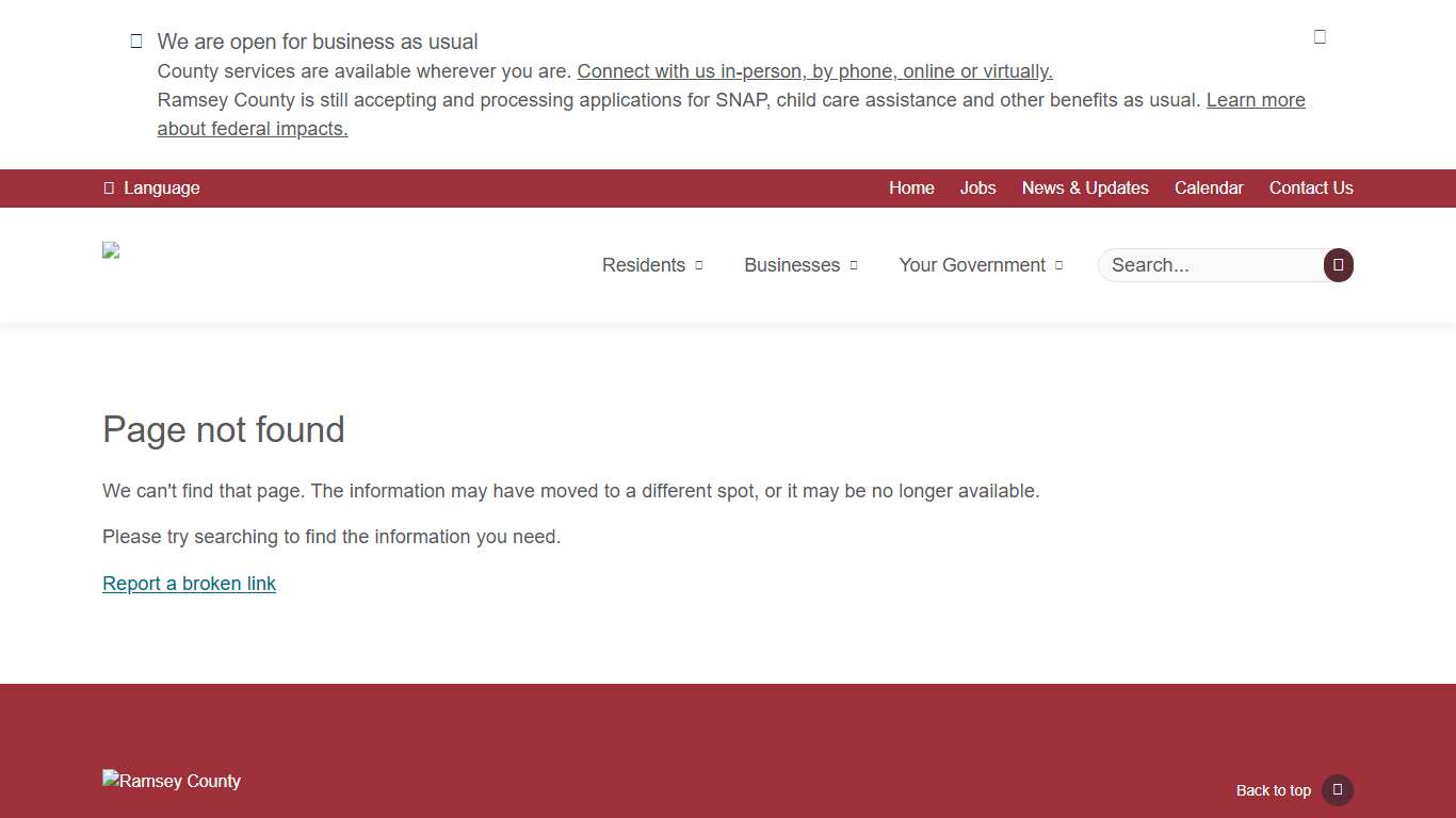 404 Ramsey County, Minnesota